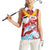 Hawaiian Mele Kalikimaka Women Sleeveless Polo Shirt Funny Santa Riding Lei Dolphin with Kakau Tattoos - Polynesian Pride