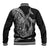 Hawaiian Whales Polynesian Art Motifs Baseball Jacket Black Color - Polynesian Pride