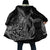 Hawaiian Whales Polynesian Art Motifs Cloak Black Color - Polynesian Pride