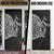 Hawaiian Whales Polynesian Art Motifs Door Cover Black Color - Polynesian Pride