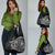 Hawaiian Whales Polynesian Art Motifs Grocery Bag Black Color - Polynesian Pride