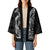 Hawaiian Whales Polynesian Art Motifs Kimono Black Color - Polynesian Pride