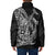 Hawaiian Whales Polynesian Art Motifs Padded Jacket Black Color - Polynesian Pride