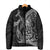 Hawaiian Whales Polynesian Art Motifs Padded Jacket Black Color - Polynesian Pride