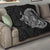 Hawaiian Whales Polynesian Art Motifs Quilt Black Color - Polynesian Pride