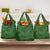 Hawaiian Whales Polynesian Art Motifs Grocery Bag Green Color - Polynesian Pride