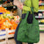 Hawaiian Whales Polynesian Art Motifs Grocery Bag Green Color - Polynesian Pride