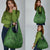Hawaiian Whales Polynesian Art Motifs Grocery Bag Green Color - Polynesian Pride