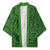 Hawaiian Whales Polynesian Art Motifs Kimono Green Color - Polynesian Pride