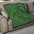 Hawaiian Whales Polynesian Art Motifs Quilt Green Color - Polynesian Pride