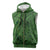 Hawaiian Whales Polynesian Art Motifs Sleeveless Zip Hoodie Green Color - Polynesian Pride