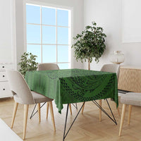 Hawaiian Whales Polynesian Art Motifs Tablecloth Green Color - Polynesian Pride