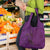 Hawaiian Whales Polynesian Art Motifs Grocery Bag Purple Color - Polynesian Pride