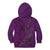 Hawaiian Whales Polynesian Art Motifs Kid Hoodie Purple Color - Polynesian Pride