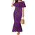 Hawaiian Whales Polynesian Art Motifs Mermaid Dress Purple Color - Polynesian Pride