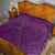 Hawaiian Whales Polynesian Art Motifs Quilt Purple Color - Polynesian Pride