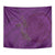 Hawaiian Whales Polynesian Art Motifs Tapestry Purple Color - Polynesian Pride