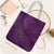 Hawaiian Whales Polynesian Art Motifs Tote Bag Purple Color - Polynesian Pride