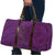 Hawaiian Whales Polynesian Art Motifs Travel Bag Purple Color - Polynesian Pride