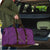 Hawaiian Whales Polynesian Art Motifs Travel Bag Purple Color - Polynesian Pride
