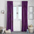 Hawaiian Whales Polynesian Art Motifs Window Curtain Purple Color - Polynesian Pride
