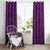Hawaiian Whales Polynesian Art Motifs Window Curtain Purple Color - Polynesian Pride