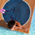 Hawaiian Whales Polynesian Art Motifs Beach Blanket Blue Color - Polynesian Pride