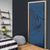 Hawaiian Whales Polynesian Art Motifs Door Cover Blue Color - Polynesian Pride