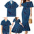Hawaiian Whales Polynesian Art Motifs Family Matching Mermaid Dress and Hawaiian Shirt Blue Color - Polynesian Pride