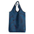 Hawaiian Whales Polynesian Art Motifs Grocery Bag Blue Color - Polynesian Pride