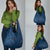 Hawaiian Whales Polynesian Art Motifs Grocery Bag Blue Color - Polynesian Pride