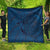 Hawaiian Whales Polynesian Art Motifs Quilt Blue Color - Polynesian Pride