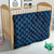 Hawaiian Whales Polynesian Art Motifs Quilt Blue Color - Polynesian Pride