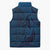 Hawaiian Whales Polynesian Art Motifs Sleeveless Puffer Jacket Blue Color - Polynesian Pride