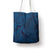 Hawaiian Whales Polynesian Art Motifs Tote Bag Blue Color - Polynesian Pride