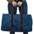 Hawaiian Whales Polynesian Art Motifs Travel Bag Blue Color - Polynesian Pride