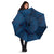 Hawaiian Whales Polynesian Art Motifs Umbrella Blue Color - Polynesian Pride