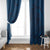 Hawaiian Whales Polynesian Art Motifs Window Curtain Blue Color - Polynesian Pride