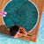 Hawaiian Whales Polynesian Art Motifs Beach Blanket Turquoise Color - Polynesian Pride