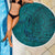 Hawaiian Whales Polynesian Art Motifs Beach Blanket Turquoise Color - Polynesian Pride