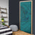 Hawaiian Whales Polynesian Art Motifs Door Cover Turquoise Color - Polynesian Pride