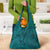Hawaiian Whales Polynesian Art Motifs Grocery Bag Turquoise Color - Polynesian Pride