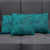 Hawaiian Whales Polynesian Art Motifs Pillow Cover Turquoise Color - Polynesian Pride