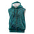 Hawaiian Whales Polynesian Art Motifs Sleeveless Zip Hoodie Turquoise Color - Polynesian Pride