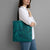 Hawaiian Whales Polynesian Art Motifs Tote Bag Turquoise Color - Polynesian Pride