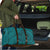 Hawaiian Whales Polynesian Art Motifs Travel Bag Turquoise Color - Polynesian Pride
