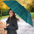 Hawaiian Whales Polynesian Art Motifs Umbrella Turquoise Color - Polynesian Pride