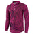 Hawaiian Whales Polynesian Art Motifs Button Sweatshirt Pink Color - Polynesian Pride