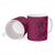 Hawaiian Whales Polynesian Art Motifs Ceramic Mug Pink Color - Polynesian Pride