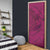 Hawaiian Whales Polynesian Art Motifs Door Cover Pink Color - Polynesian Pride